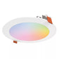 Halo Recessed HLB6099WZRGBWMWR 6" Smart WiFi LED Canless Downlight, 600 Lumens, Full Color + Tuneable White 2200K-6500K, Matte White