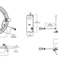 Halo Recessed HLB8169FS1EMWR 8" LED Lens Downlight with Remote Driver / Junction Box, 1600 Lumens, 90 CRI, Field Selectable 2700K, 3000K, 3500K, 4000K or 5000K, Color Temperature, 120V, LE & TE Phase Cut 5% Dimming, Matte White Flange