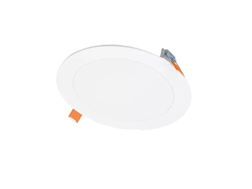 Halo Halo Recessed HLBPH609FS6 6" Round LED Lens Downlight with Remote Driver/ Junction Box, 900 Lumens, 90 CRI, Field Selectable 2700K-6000K, 120V, Matte White Flange Finish