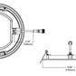 Halo Recessed HLBSL6099FS231EMWR 6" Round LED Lens Downlight with Remote Driver/ Junction Box, 900 Lumens, 90 CRI, Field Selectable 2700K, 3000K, 3500K, 120V, Matte White Flange Finish