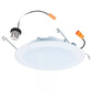 Halo Recessed HLBT609FS5 6" Slim Recessed LED Trim, 995 Lumens, 90 CRI, Field Selectable CCT 2700K/3000K/3500K/4000K/5000K, 120V 60Hz, LE & TE Phase Cut 100-5% Dimming, Matte White