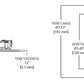 Halo Recessed HLBT609FS5 6" Slim Recessed LED Trim, 995 Lumens, 90 CRI, Field Selectable CCT 2700K/3000K/3500K/4000K/5000K, 120V 60Hz, LE & TE Phase Cut 100-5% Dimming, Matte White