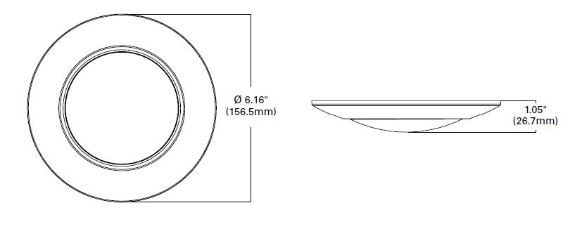Halo Recessed HLC4079301EWH-12BP 4" Dimmable LED Surface Light, 750 Lumens, 90 CRI, 3000K, 120V, Matte White, 12 Bulk Pack