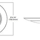 Halo Recessed HLC4079401EWH-6BP 4" Dimmable LED Surface Light, 750 Lumens, 90 CRI, 4000K, 120V, Matte White, 6 Bulk Pack