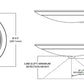 Halo Recessed HLC9129301EWH 9" Dimmable LED Surface Light, 1200 Lumens, 90 CRI, 3000K Color Temperature, 120V, LE & TE Phase Cut 10% Dimming, Matte White Flange
