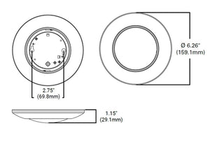 Halo Recessed HLCE4079FS-12P-CA 4-inch LED Disk Light, 900 lumens, 90 CRI, 5CCT (2700K, 3000K, 3500K, 4000K, 5000K), Phase Cut Dimming to 10%, CA Compliant, Matte White, 12 Pack