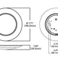 Halo Recessed HLCE609930-18P-CA 6" LED Surface Disk Light, 940 Lumens, 3000K, 90 CRI, 120V, 60Hz, LE & TE Phase Cut 10% dimming, 18 Bulk Pack