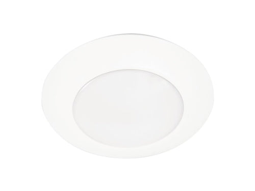 Halo Recessed HLCE6099301EWH-18P 6" LED Surface Disk Light, 940 Lumens, 3000K, 90 CRI, 120V, 60Hz, LE & TE Phase Cut 10% dimming, 18 Bulk Pack