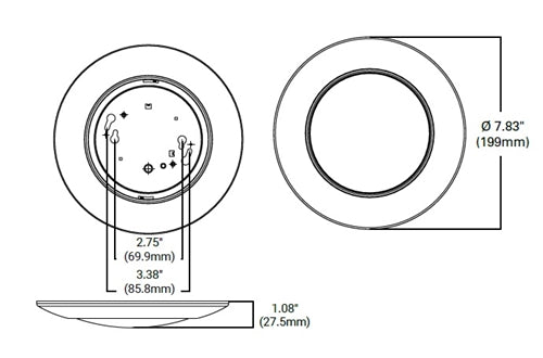 Halo Recessed HLCE6129FS-12P-CA 6" LED Disk Light, 1200 Lumens, 90 CRI, Selectable Color Temperature 2700K/3000K/3500K/4000K/5000K, Phase Cut Dimming to 10%, CA Compliant, Matte White, 12 Pack