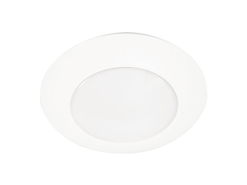 Halo Recessed HLCE6129FS-6P-CA 6" LED Disk Light, 1200 Lumens, 90 CRI, Selectable Color Temperature 2700K/3000K/3500K/4000K/5000K, Phase Cut Dimming to 10%, CA Compliant, Matte White, 6 Pack
