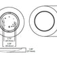 Halo Recessed HLCE6129FS1E-12P 6" LED Disk Light, 1200 Lumens, 90 CRI, Selectable Color Temperature 2700K/3000K/3500K/4000K/5000K, Phase Cut Dimming to 10%, Matte White, 12 Pack