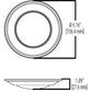 Halo Recessed HLS4099401EWH-6BP 4" Dimmable LED Surface Light, 700 Lumens, 90 CRI, 4000K, 120V, Matte White, 6 Bulk Pack