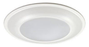 Halo Recessed HLS4079FS1E-6BP 4" LED Disk Light, 900 lumens, 90 CRI, 5CCT (2700K, 3000K, 3500K, 4000K, 5000K), Phase Cut Dimming 10%, Matte White, 6-Pack