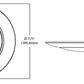 Halo Recessed HLS6099301EWH-12BP 6" Dimmable LED Surface Light, 750 Lumens, 90 CRI, 3000K, 120V, Matte White, Wet Location, 12 Bulk Pack