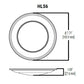 Halo Recessed HLS6099FS1E-6BP 6" LED Disk Light, 1200 lumens, 90 CRI, 5CCT (2700K, 3000K, 3500K, 4000K, 5000K), Phase Cut Dimming 10%, Matte White, 6-Pack