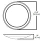 Halo Recessed HLS9129501EWH 9" Dimmable LED Surface Light, 1200 Lumens, 90 CRI, 5000K, LE and TE Phase Cut 10% Dimming, Matte White Flange