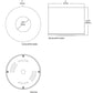 Halo Recessed HS4RMW 4" 20W Round Surface Mount Housing, Use with ML4 LED Module, 120-277V, Matte White