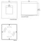 Halo Recessed HS4SMB 4" 20W Square Surface Mount Housing, Use with ML4 LED Module, 120-277V, Matte Black