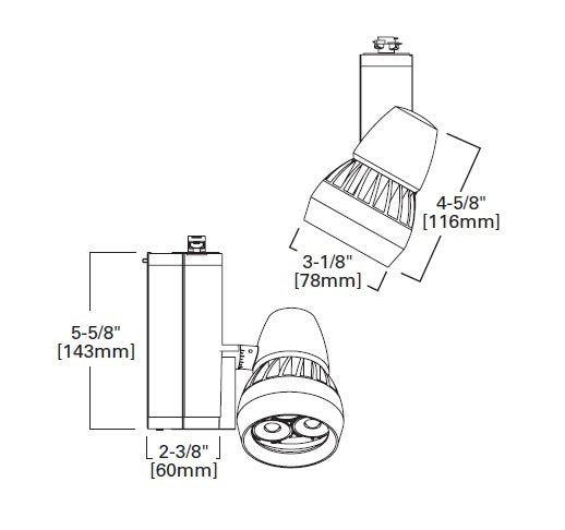 Halo Track Lighting L805SMLWS840MB 8W LED Stasis Small Track Fixture, Wide Spot 90 CRI 4000K, 120V, Black