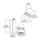 Halo Track Lighting L805SMLWS930MB 8W LED Stasis Small Track Fixture, Wide Spot 90 CRI 3000K, 120V, Black