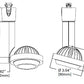 Halo Track Lighting L807SMSP840AH 15W 807SM LED Fixture, Spot Beam, 85 CRI, 4000K, 120V, Aluminum Haze