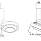 Halo Track Lighting L807SP8027MB 807 Lazer Trac Fixture, Spot Beam, 85 CRI, 2700K, 120V, Black