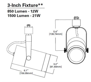 Halo Track Lighting L80813SP927MB High Performance Power Trac and Laser Trac LED Cylinder Spotlight, 1800 Lumens, 3-Inch Output, 13 Degree Spot, 2700K, 90 CRI, Matte Black