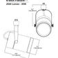 Halo Track Lighting L80825NF9027AH 4" LED Single Circuit Cylinder Track Fixture, 2500 Lumens, Narrow Flood 90 CRI, 2700K, 120V, Aluminum Haze