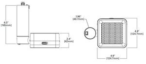 Halo Track Lighting L815SQ40SP935MB 52W LED Stasis Square Track Fixture, 4000 Lumens, Spot Optic, 3500K Color Temperature, 90 CRI, Black