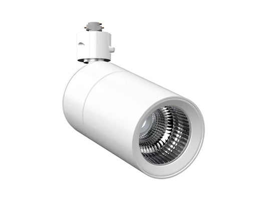 Halo Track Lighting L830S10FL927WHTEWH 9W Sustainable LED Lazer Track Light, 1000 Lumens, Flood Optic, 2700K, 90 CRI, White Finish, White Adapter