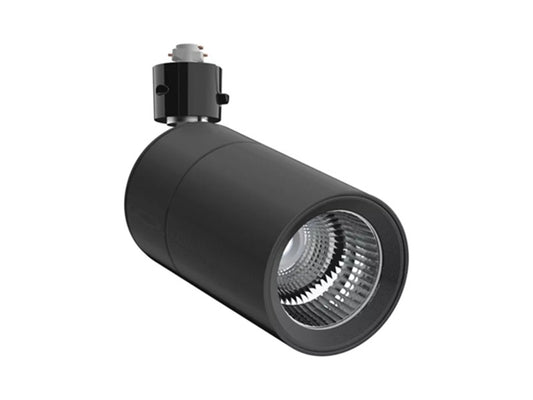 Halo Track Lighting L830S10NF927BLAKBL 9W Sustainable LED Lazer Track Light, 1000 Lumens, Narrow Flood Optic, 2700K, 90 CRI, Black Finish, Black Adapter