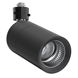 Halo Track Lighting L830S10SP930BLAKBL 9W Sustainable LED Lazer Track Light, 1000 Lumens, Spot Optic, 3000K, 90 CRI, Black Finish, Black Adapter