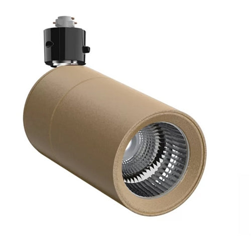 Halo Track Lighting L830S15NF930BRSSBL 15W Sustainable LED Lazer Track Light, 1500 Lumens, Narrow Flood Optic, 3000K, 90 CRI, Brass Finish, Black Adapter
