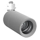 Halo Track Lighting L830S23SP927SLVRWH 23W Sustainable LED Lazer Track Light, 2300 Lumens, Spot Optic, 2700K, 90 CRI, Silver Finish, White Adapter
