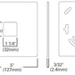 Halo Track Lighting L900P Outlet Box Cover, White Color