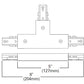 Halo Track Lighting L905P T Connector, White Color