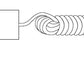 Halo Track Lighting L950MB Cord and Plug Connector, Black Color