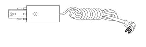 Halo Track Lighting L950MB Cord and Plug Connector, Black Color
