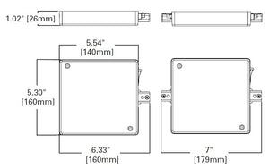 Halo Track Lighting LC901CB300P 300W Single Circuit Trac Current Limiter, End Feed, White Color