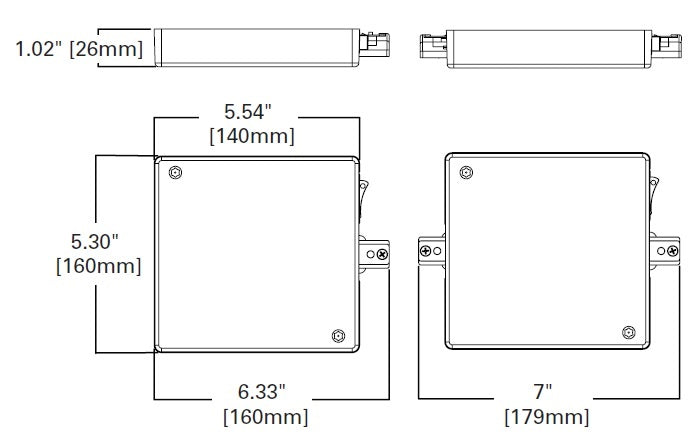 Halo Track Lighting LC903CB960P 960W Single Circuit Trac Current Limiter, Center Feed, White Color
