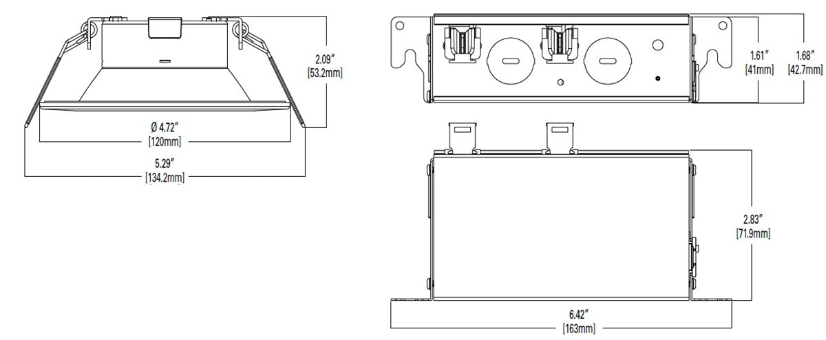 Halo Recessed LCR4129FSE010MW 4" Round All-Purpose Round LED Retrofit Module, 1200 Lumens, 90 CRI, Field Selectable 2700K, 3000K, 3500K, 4000K or 5000K Color Temperature, 120-277V, 0-10V Analog 100% to 5% Dimming, Matte White