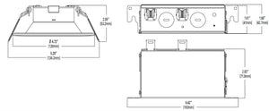 Halo Recessed LCR4129FSE010MW 4" Round All-Purpose Round LED Retrofit Module, 1200 Lumens, 90 CRI, Field Selectable 2700K, 3000K, 3500K, 4000K or 5000K Color Temperature, 120-277V, 0-10V Analog 100% to 5% Dimming, Matte White