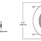 Halo Recessed LT560WH12927 5" and 6" Retrofit Baffle, Trim LED Module, 90 CRI, 2700K, Matte White, High Lumen