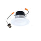Halo Recessed LT56129FS1EWH 5/6 Inch LED Retrofit Module with Baffle, 1200 Lumens, 90 CRI, 2700K, 3000K, 3500K, 4000K, 5000K Selectable CCT, Phase Cut 10% Dimming, Matte White