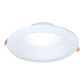 Halo Recessed LTB6089FS351EWHDMR 6" LED Canless Direct Mount Module, 800 Lumens, 90 CRI, 3000K, 4000K, 5000K Selectable CCT, 120V, Phase Cut 10% Dimming, White Baffle, Matte White Flange