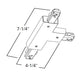 Halo Track Lighting LZR213LP Left T-Connector, White