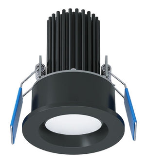Halo Recessed ML2ALSD2W1ERMB 2" Round Smooth LED Adjustable Downlight, 400 Lumens, 90 CRI, Selectable Dim-to-Warm 3000-to-1800K or 2700-1800K, 5% Phase Cut LE/TE Dimming, 120V 60Hz, Matte Black