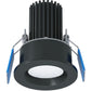 Halo Recessed ML2ALSD2W1ERSL 2" Round Smooth LED Adjustable Downlight, 400 Lumens, 90 CRI, Selectable Dim-to-Warm 3000-to-1800K or 2700-1800K, 5% Phase Cut LE/TE Dimming, 120V 60Hz, Silver