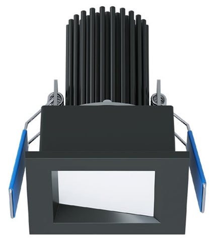 Halo Recessed ML2ALSFS1ESSL 2" Square Smooth LED Adjustable Downlight, Selectable 200/400/550 Lumens, 90 CRI, Selectable CCT 2700/3000/3500/4000/5000K, 5% Phase Cut LE/TE Dimming, 120V 60Hz, Silver