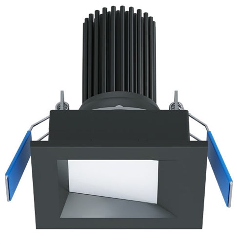 Halo Recessed ML3ALSFS1ESMB 3" Square Smooth LED Adjustable Downlight, Selectable 200/400/550 Lumens, 90 CRI, Selectable CCT 2700/3000/3500/4000/5000K, 5% Phase Cut LE/TE Dimming, 120V 60Hz, Matte Black